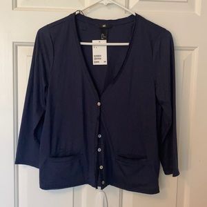 H&M 3/4 sleeve button up light weight cardigan